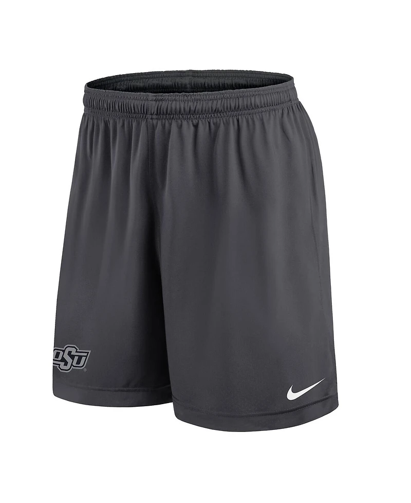 Nike Men's Black/Gray Oklahoma State Cowboys 2025 Sideline Reversible Performance Shorts