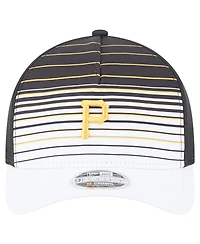 New Era Men's Black Pittsburgh Pirates Gradient 9FORTY M-Crown Adjustable Hat