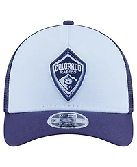 New Era Men's Light Blue Colorado Rapids Color Pack 9FORTY A-Frame Adjustable Trucker Hat