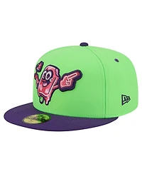 New Era Men's Neon Green Beloit Sky Carp Copa de la Diversion 59FIFTY Fitted Hat