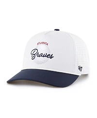 '47 Brand Men's White/Navy Atlanta Braves Gimmie Golf Hitch Rope Adjustable Hat