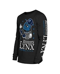 New Era Men's Black Minnesota Lynx Old School Sport Long Sleeve T-Shirt