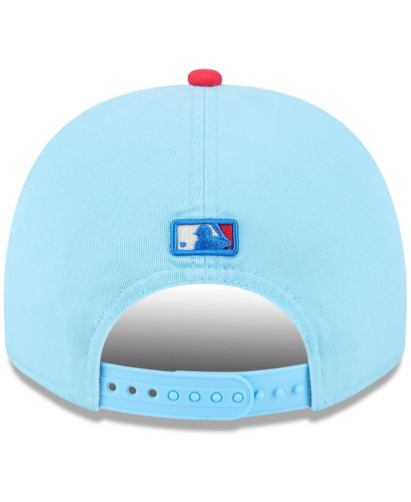 New Era Men's Light Blue/Red Miami Marlins 2025 Fourth of July Golfer Snapback Hat