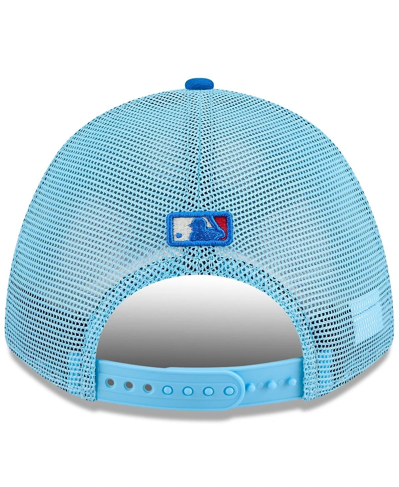 New Era Men's Light Blue/Blue Colorado Rockies 2025 Fourth of July 9FORTY A-Frame M-Crown Adjustable Trucker Hat