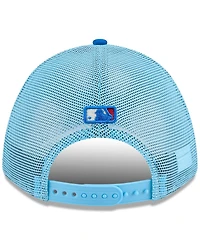 New Era Men's Light Blue/Blue Colorado Rockies 2025 Fourth of July 9FORTY A-Frame M-Crown Adjustable Trucker Hat