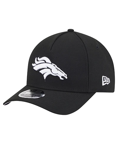 New Era Men's Black Denver Broncos Team Collection 9FORTY M-Crown A-Frame Adjustable Hat