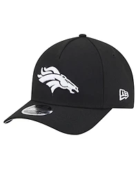 New Era Men's Black Denver Broncos Team Collection 9FORTY M-Crown A-Frame Adjustable Hat