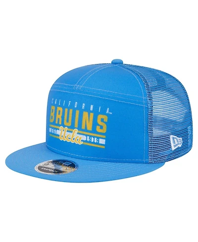 New Era Men's Blue Ucla Bruins Split Panel 9FIFTY Snapback Trucker Hat