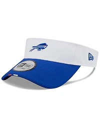 New Era Men's White/Royal Buffalo Bills 2025 Nfl Training Camp Adjustable Visor Hat