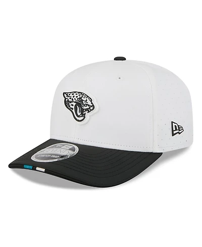 New Era Men's White/Black Jacksonville Jaguars 2025 Nfl Training Camp 9SEVENTY Adjustable Hat