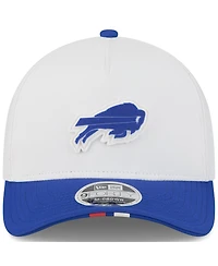 New Era Big Boys and Girls White/Royal Buffalo Bills 2025 Nfl Training Camp A-Frame 9FORTY Adjustable Hat