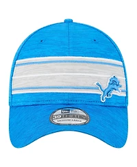 New Era Men's Blue Detroit Lions Stripes 39THIRTY Flex Hat