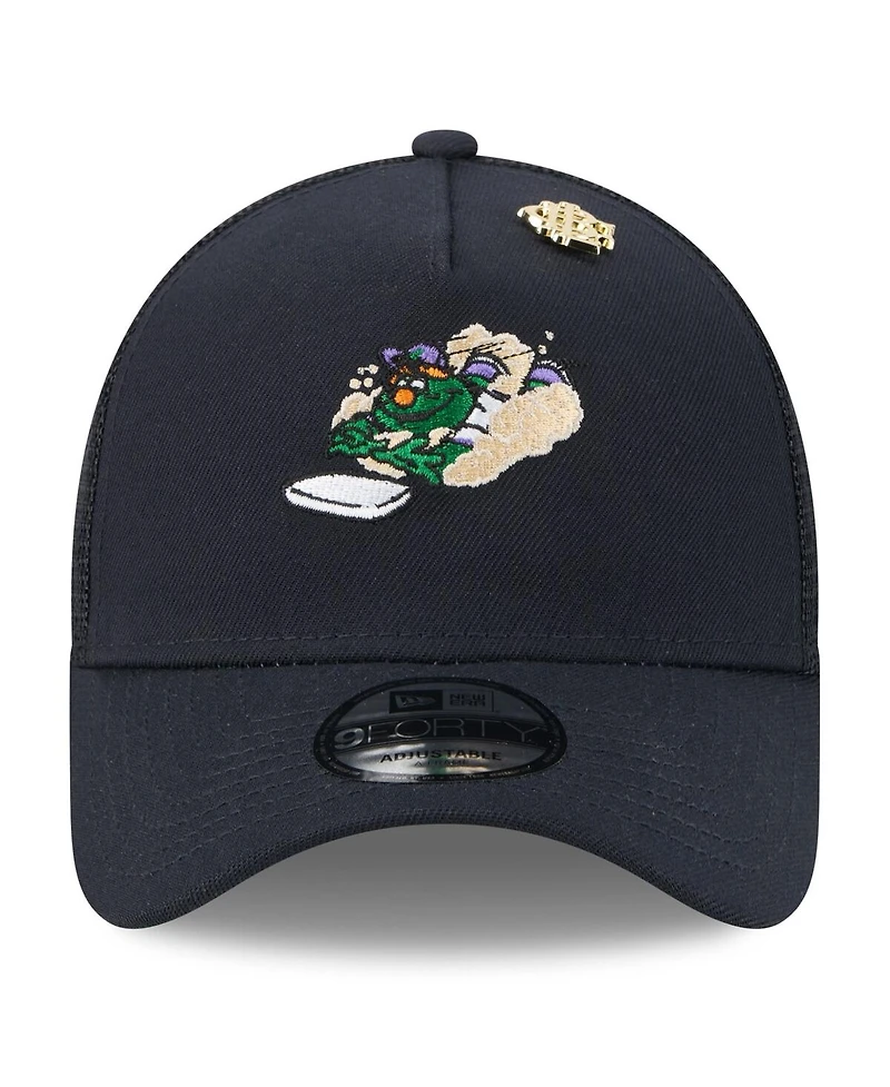 New Era Men's Navy Boston Red Sox 2025 Big League Chew A-Frame 9FORTY Adjustable Trucker Hat