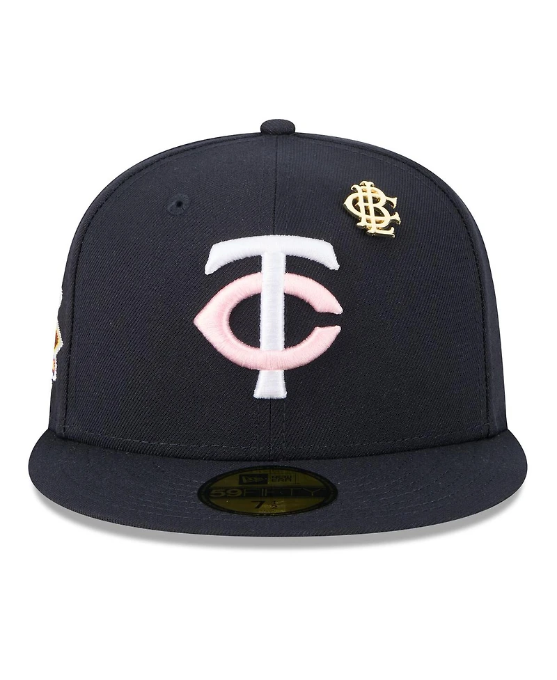 New Era Men's Navy Minnesota Twins 2025 Big League Chew 59FIFTY Fitted Hat