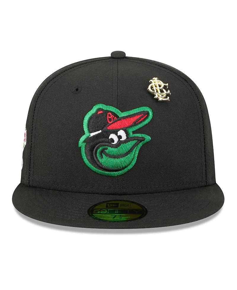 New Era Men's Black Baltimore Orioles 2025 Big League Chew 59FIFTY Fitted Hat