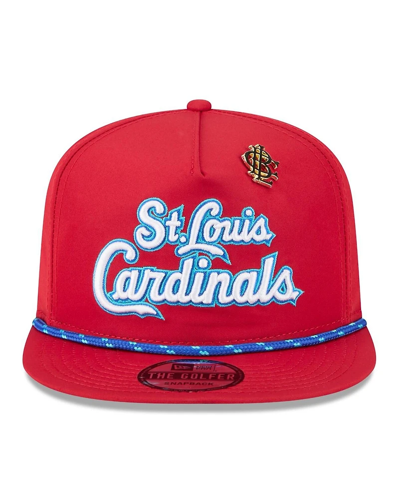 New Era Men's Red St. Louis Cardinals 2025 Big League Chew Golfer Snapback Hat