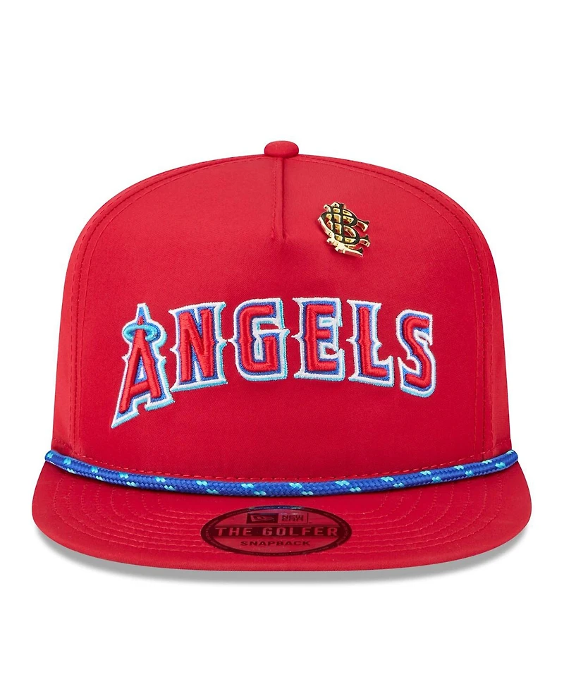 New Era Men's Red Los Angeles Angels 2025 Big League Chew Golfer Snapback Hat