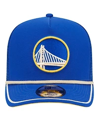 New Era Men's Royal Golden State Warriors Vintage Team Rope A-Frame 9FIFTY Snapback Hat