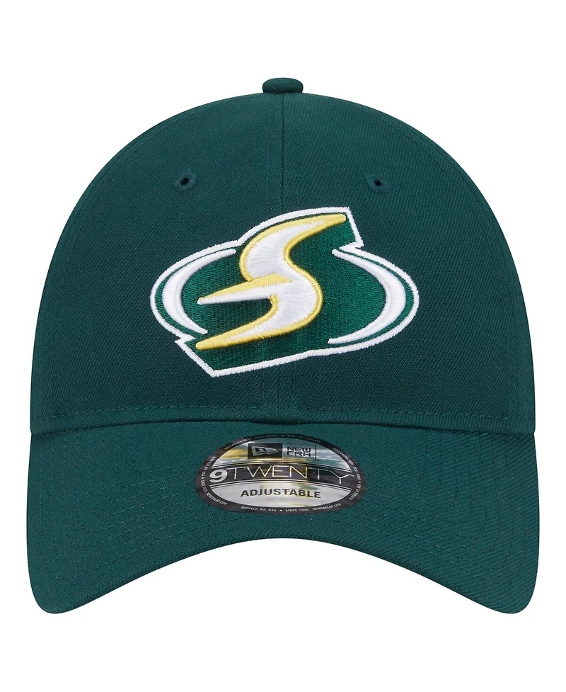 New Era Men's and Women's Green Seattle Storm Core Alt Logo 9TWENTY Adjustable Hat