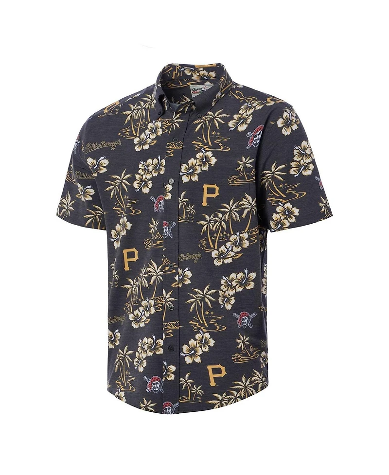 Reyn Spooner Men's Black Pittsburgh Pirates Kekai Button-Down Shirt