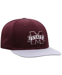 Top of the World Big Boys and Girls Maroon Mississippi State Bulldogs Victory Maverick Snapback Hat