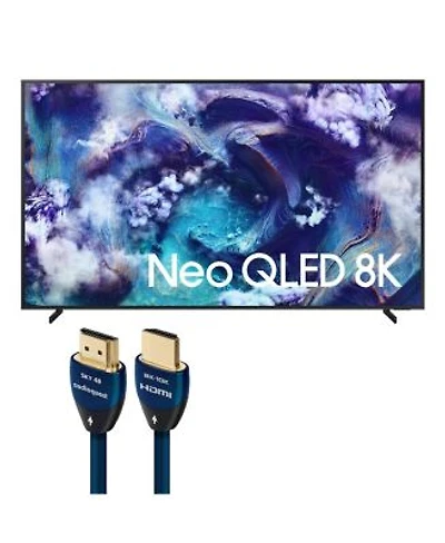 Samsung QN900F Inch 8K Neo Qled Mini Led Tv with AudioQuest Sky 3m Hdmi Cable