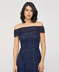 Js Collections Women's Gemma Beaded Off-The-Shoulder A-Line Dress