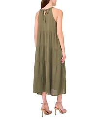 Msk Women's Sleeveless Gauze Midi Dress