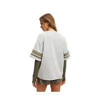 Cotton On Women's Active Ballpark Oversized Graphic Tshirt