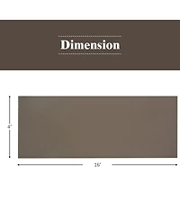 2 Pieces 16x4 Ft Universal Canopy Cover, Outdoor Pergola Roof Top Cover