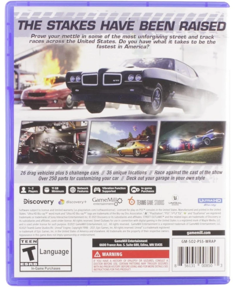 Gamemill Entertainment Street Outlaws 2 : Winner Takes All