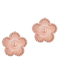Adornia Tarnish Resistant Rose Gold 5 Leaf Clover Stud Earrings