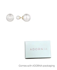 Adornia Cultivated Pearl Double Sided Stud Earrings