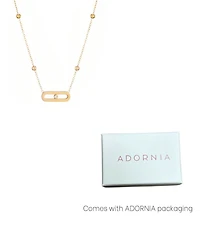 Adornia Tarnish Resistant Bar Necklace