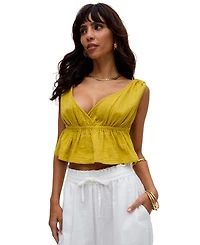 Raffya Women's Katty Deep-v Neck Blouse