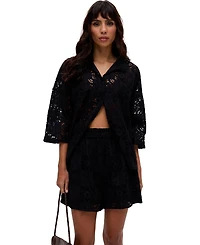 Raffya Women's Shelli All Over Broderie Anglaise Shorts