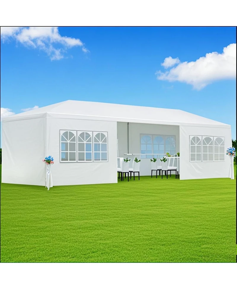 Streamdale Furniture 10x30' Outdoor Gazebo Wedding Party Tent with Sidewalls