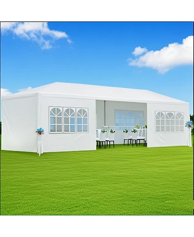 Streamdale Furniture 10x30' Outdoor Gazebo Wedding Party Tent with Sidewalls