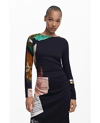 Desigual Women's Collage asymmetrical dress