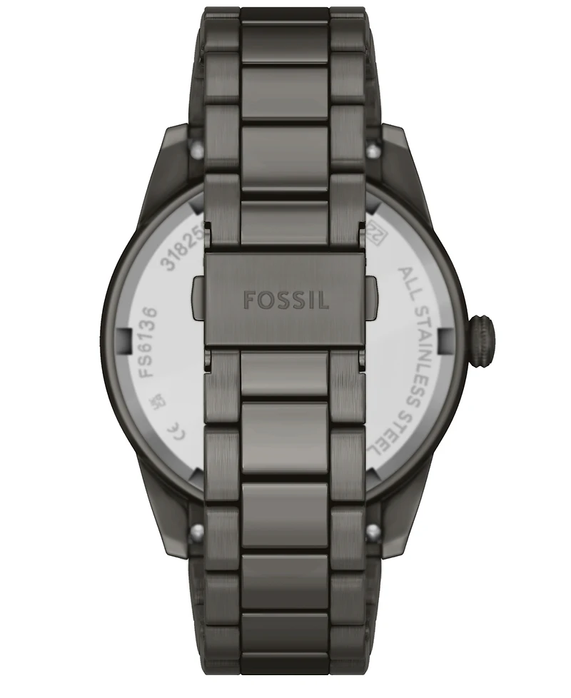 Fossil Men's Pearson Multifunction Gunmetal Stainless-Steel Watch, 42mm