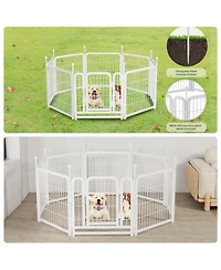 Streamdale Furniture Dog Playpen 8 Panels 24" Heavy Duty