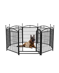 Streamdale Furniture Dog Playpen 32-Inch 8-Panel Metal Pet Fence