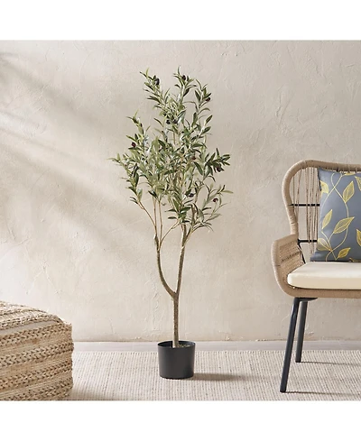 Streamdale Furniture Artificial Olive Tree - 47'' Tall - Pre-Potted