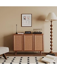 Streamdale Furniture Farmhouse Tv Stand/Console with Doors & Shelves