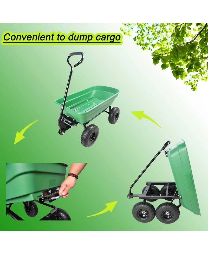 Streamdale Furniture Folding Garden Dump Truck - 300lb Capacity