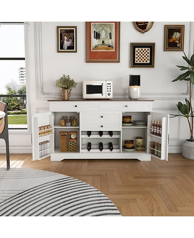Streamdale Furniture Farmhouse Buffet Sideboard