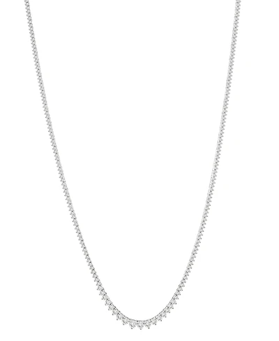 Wrapped in Love Diamond Graduated 17" Collar Necklace (5 ct. t.w.) in 14k White Gold, Exclusively at Macy's