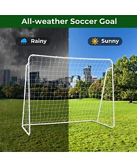 Soccer Goal for Backyard with Heavy Duty Frame and Ground Stakes