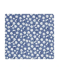 Hudson Baby Baby Girls Cotton Flannel Receiving Blankets 4pk, Blue Cosmos, One Size