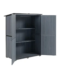 Streamdale Furniture Outdoor Storage Cabinet - Blue Gray